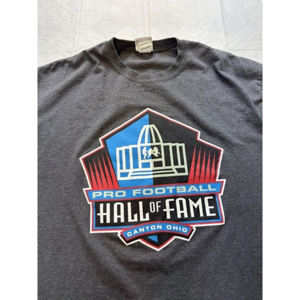 NFL Hall‎ Of Fame T-Shirt Men's XL Gray NFL Team Apparel HOF Canton OH - Picture 2 of 7